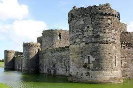 Beaumaris Castle and moat